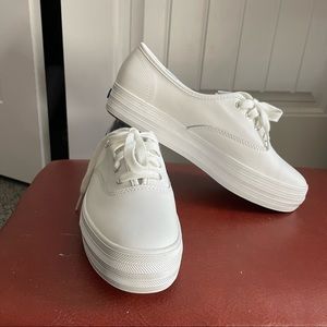 White Platform Keds Shoes